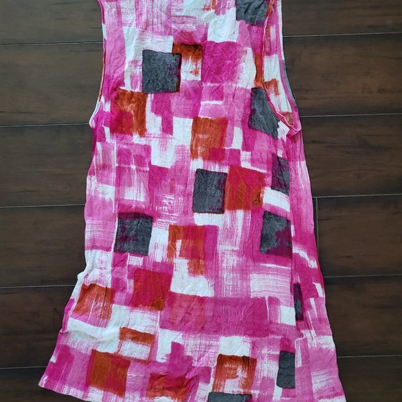 Simply Vera Vera Wang pink patterned tank top - Picture 6 of 6